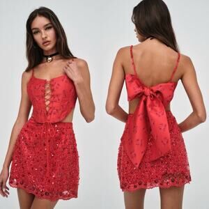 FOR LOVE AND LEMONS Lillian Bow Corset Top